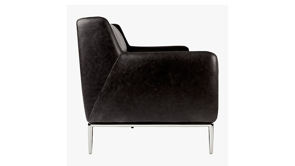 Alfred Black Leather Sofa Reviews Cb2
