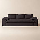 Algora 100" White Performance Fabric Sofa