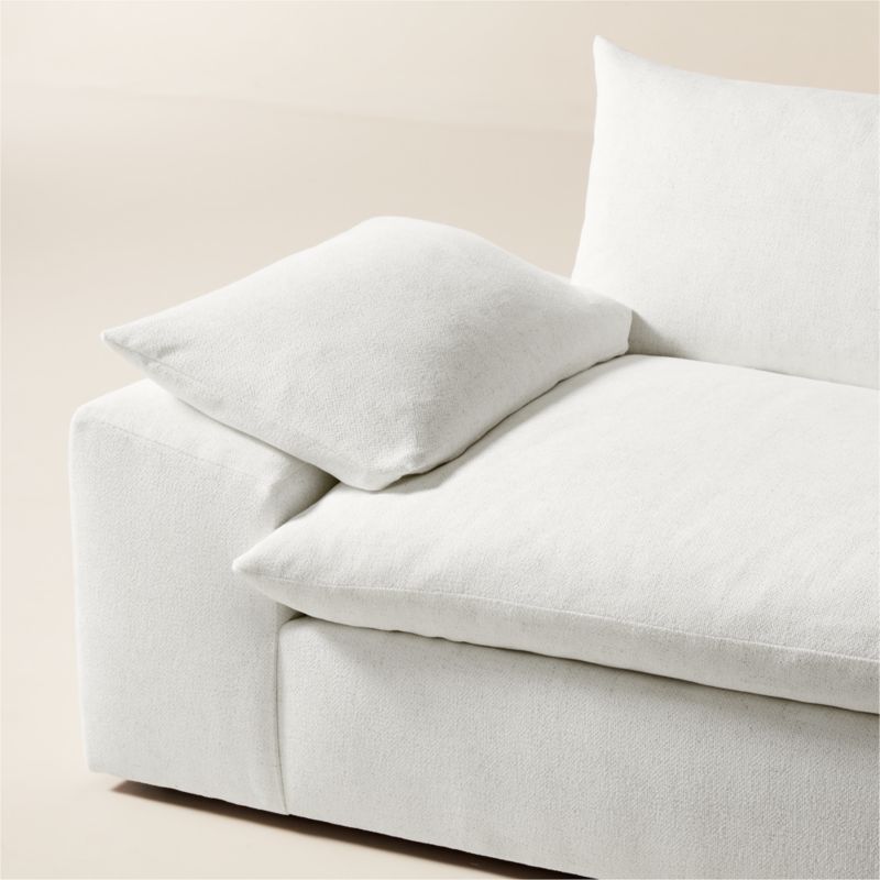 Algora 100" White Performance Fabric Sofa - image 4 of 6