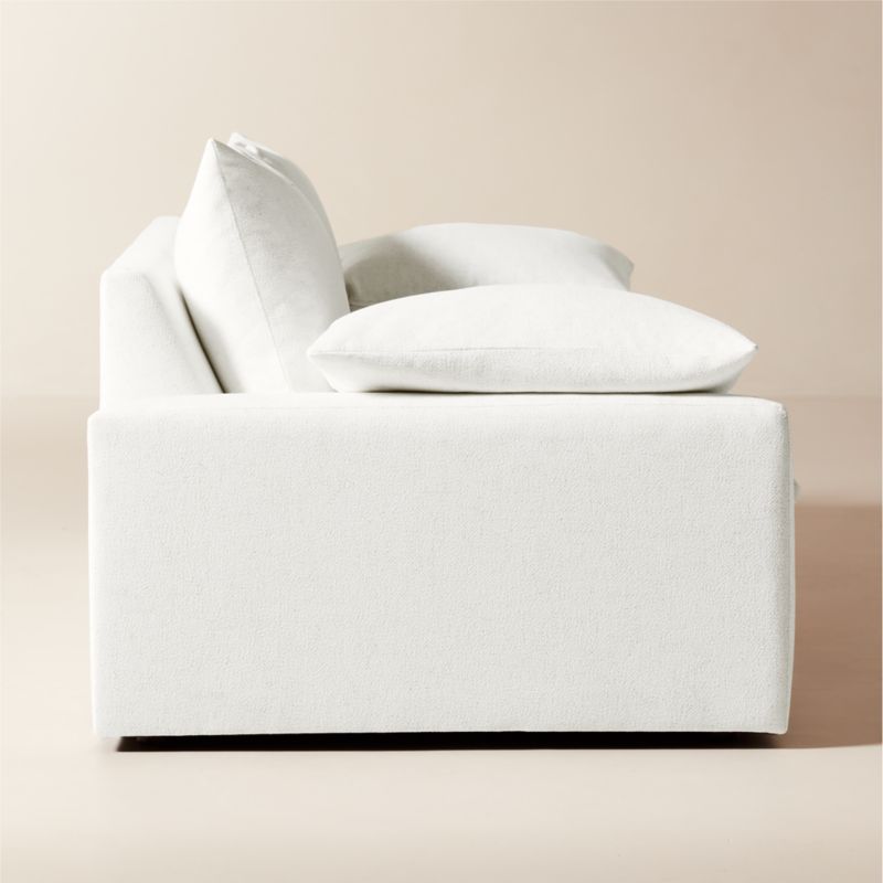 Algora 100" White Performance Fabric Sofa - image 2 of 6