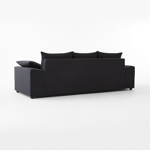 Algora 100" Charcoal Grey Performance Linen Sleeper Sofa