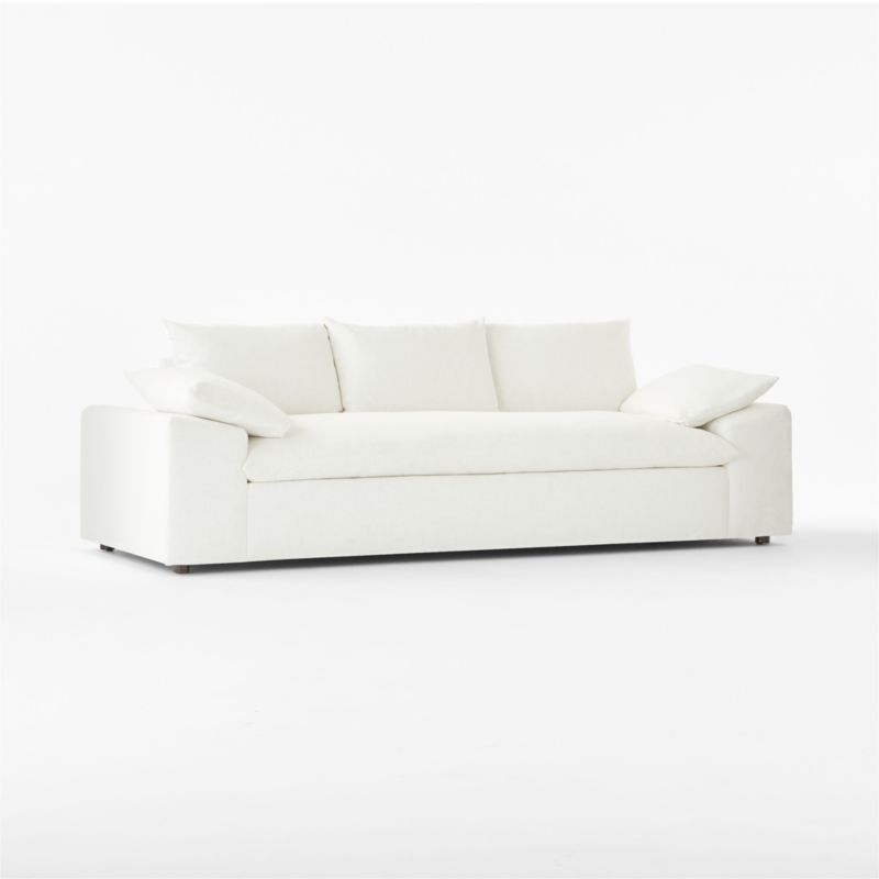 Algora 100" White Performance Fabric Sleeper Sofa - image 5 of 9