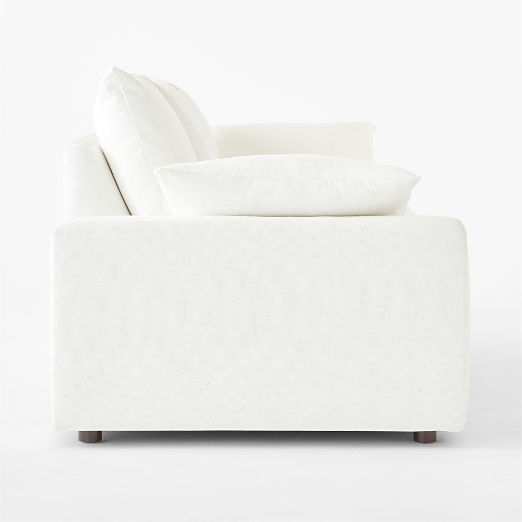 Algora 100" White Performance Fabric Sleeper Sofa