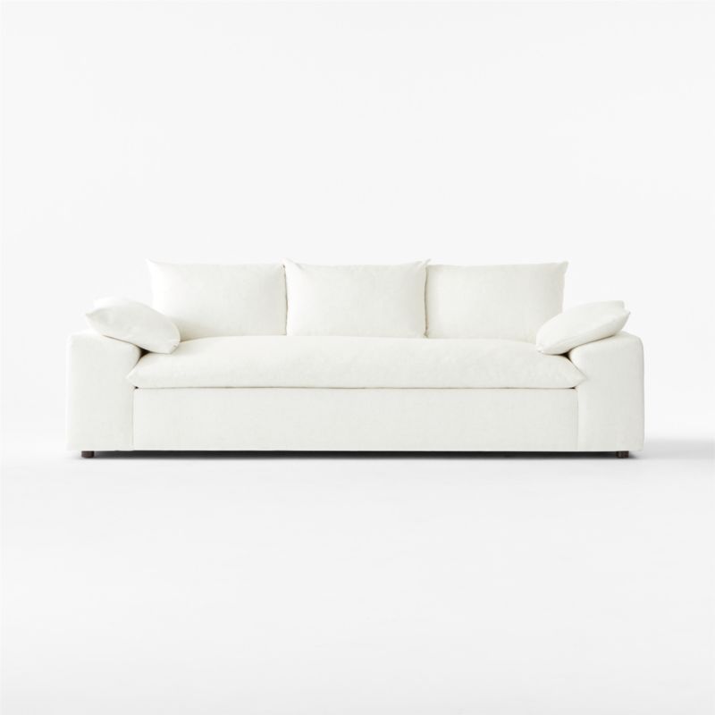 Algora 100" White Performance Fabric Sleeper Sofa - image 4 of 9