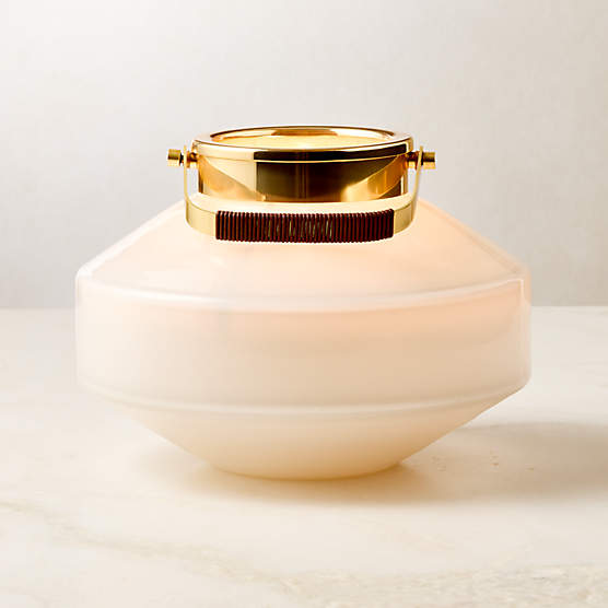 Alira Glass Outdoor Lantern 10.25"