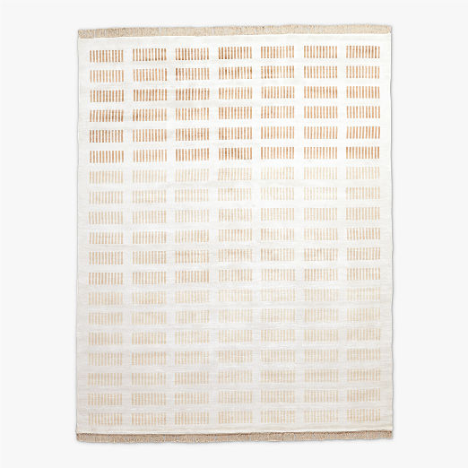 Alize Handloomed Ivory Viscose Area Rug 6'x9'