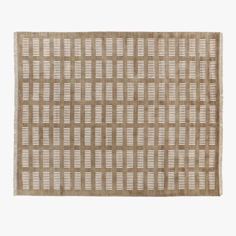 Alize Handloomed Light Brown Viscose Area Rug 12'x15' - image 0 of 11