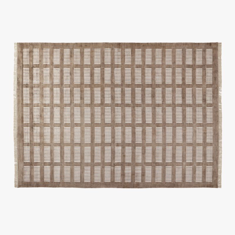 Alize Handloomed Light Brown Viscose Area Rug 10'x14' - image 0 of 11