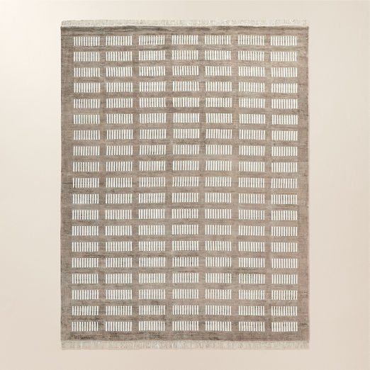 Alize Handloomed Light Brown Viscose Area Rug