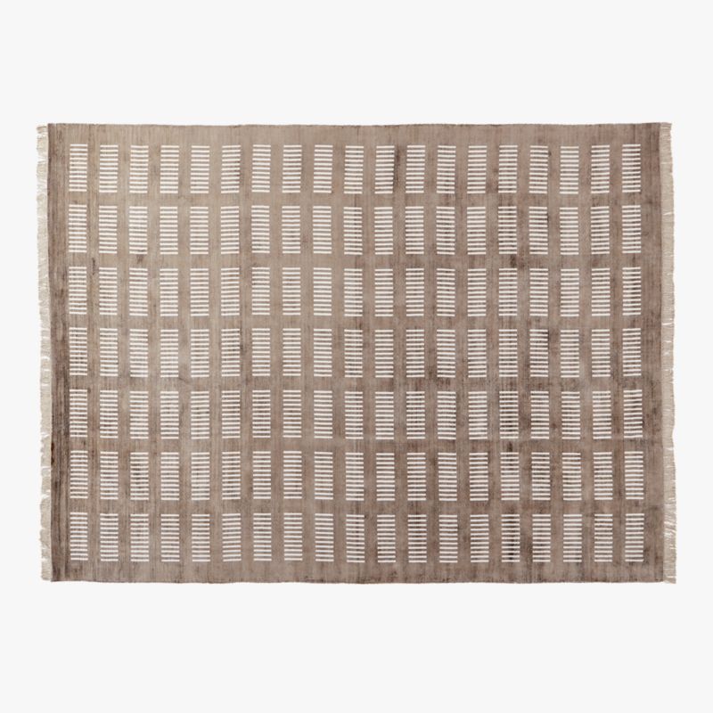 Alize Handloomed Light Brown Viscose Area Rug 9'x12' - image 0 of 11