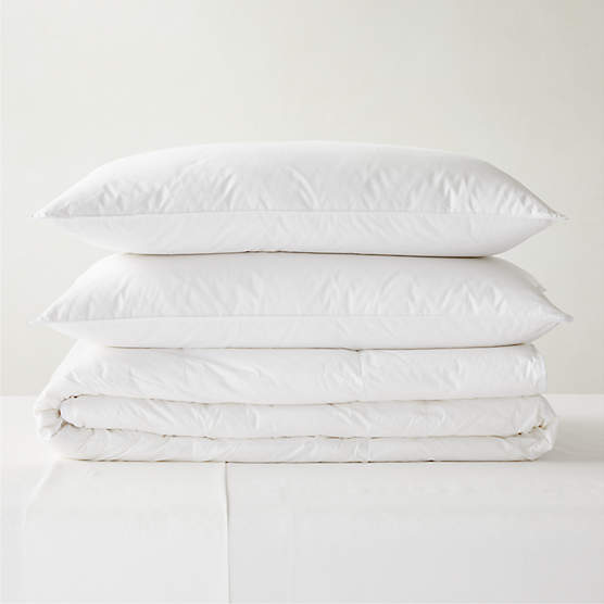 Feather-Down King Pillow Inserts Set of 2 + Reviews | CB2