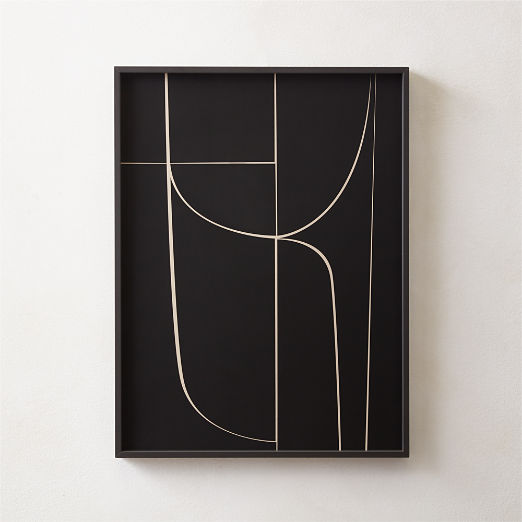 'Alliance I' Screen Print in Black Frame 18"x24"