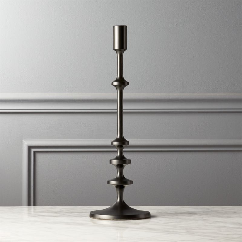 View Allis Black Taper Candle Holder Medium details