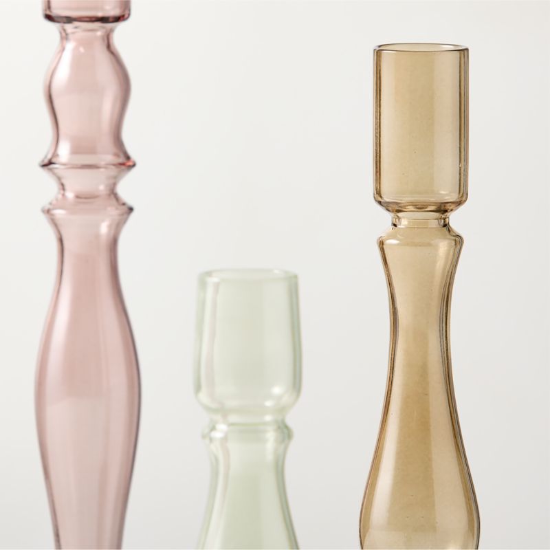 Alloro Multi-Colored Glass Taper Candle Holders Set of 6 - image 1 of 4