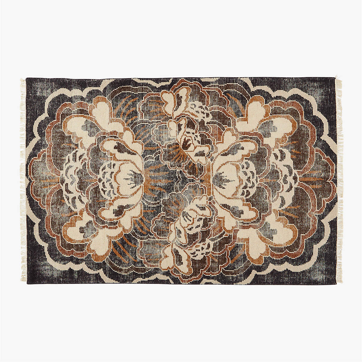 Allure Modern Copper Handknotted Area Rug 6'x9' + Reviews CB2