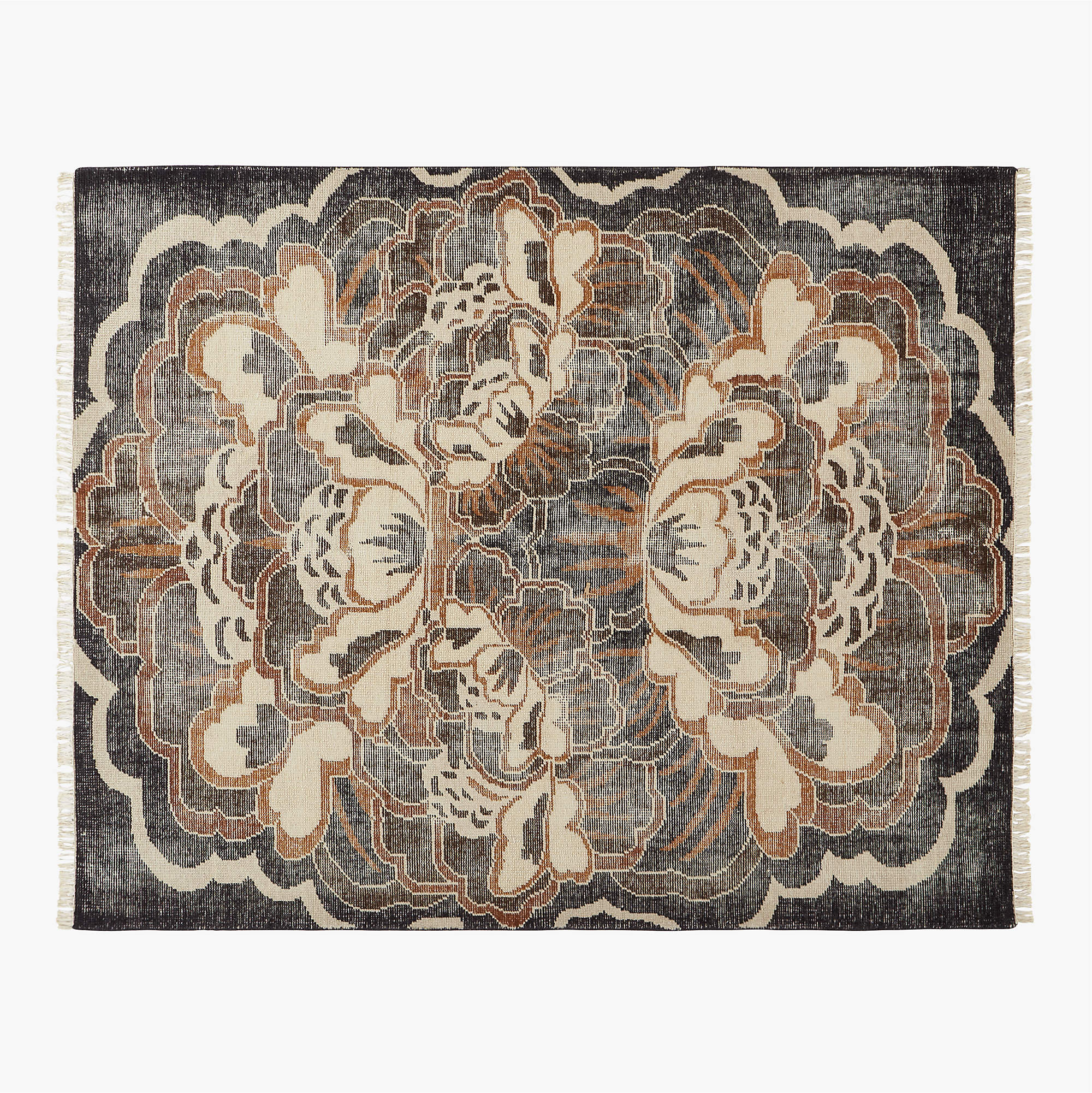 Allure Modern Copper Handknotted Area Rug 8'x10' + Reviews CB2