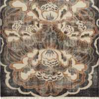 Allure Hand-Knotted Copper Floral Wool Area Rug Swatch 12"x12"