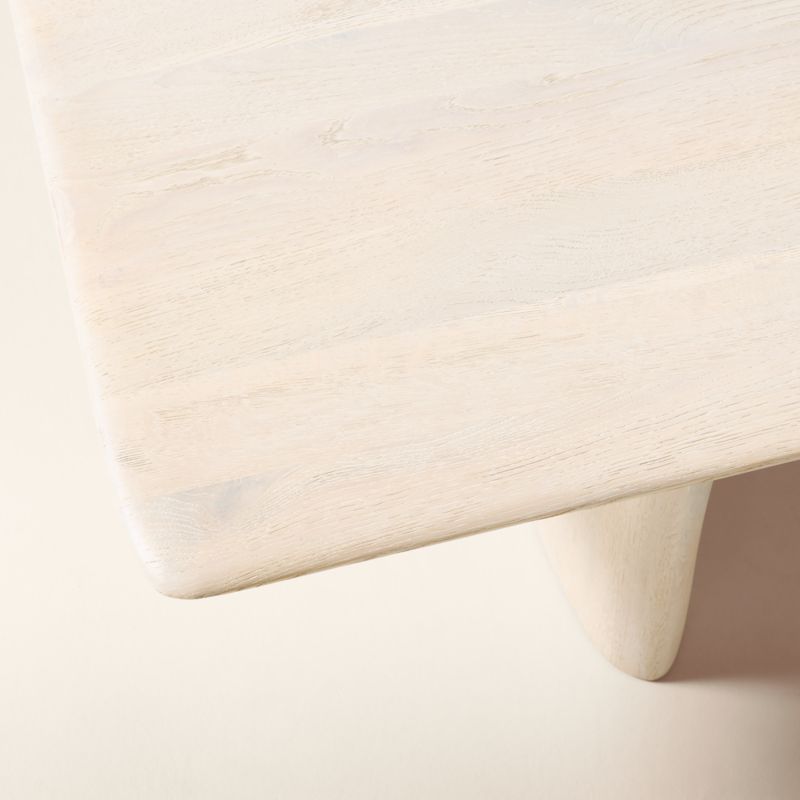 Almera 66" Rectangular Whitewashed Oak Coffee Table - image 3 of 4