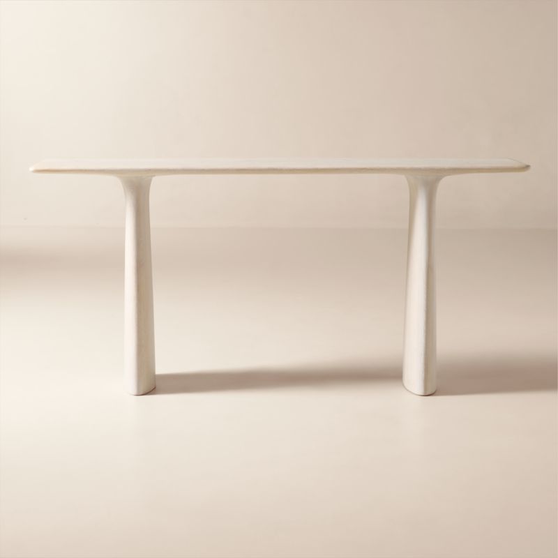 Viewing product image Almera 70" Whitewashed Oak Console Table - image 1 of 4