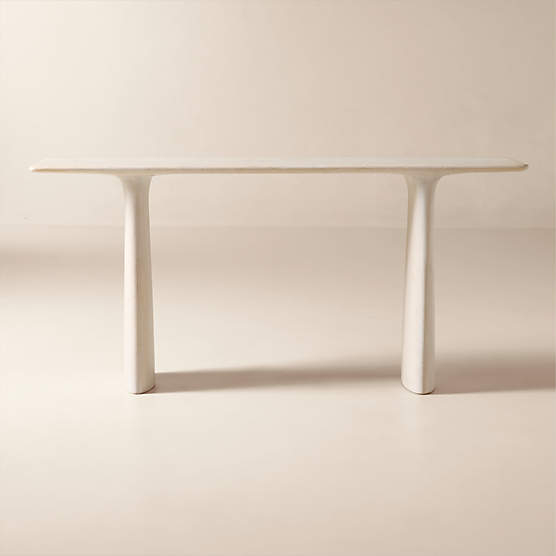 Almera 70" Whitewashed Oak Console Table