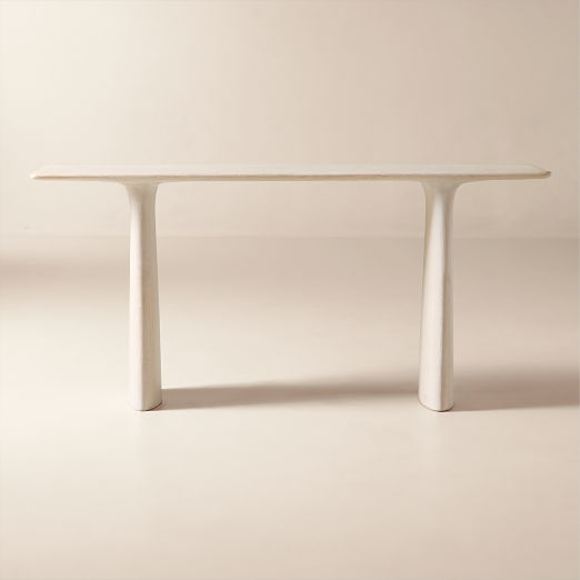 Almera 70" Whitewashed Oak Console Table