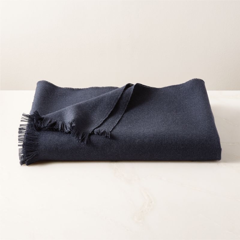 View Alpaca Navy Throw Blanket 40"x60" details