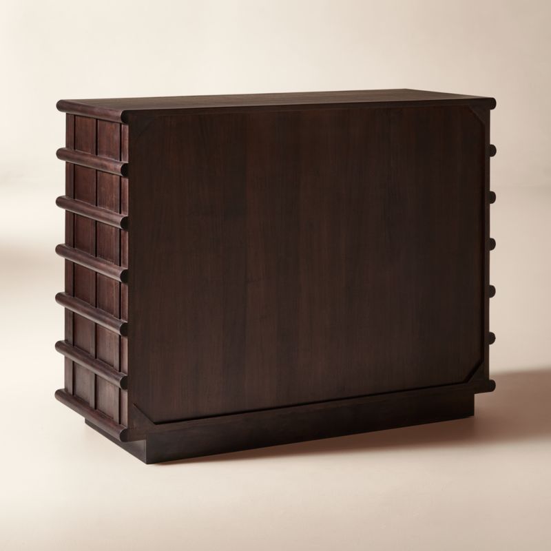 Alpena 48" Dark Acacia Wood Bar Cabinet - image 5 of 7