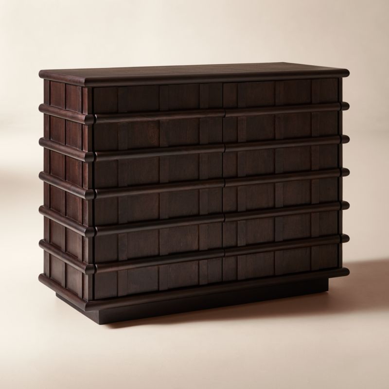 Alpena 48" Dark Acacia Wood Bar Cabinet - image 2 of 7