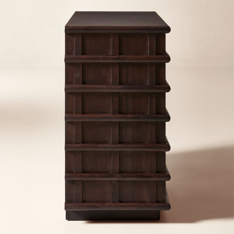 Alpena 48" Dark Acacia Wood Bar Cabinet - image 4 of 7