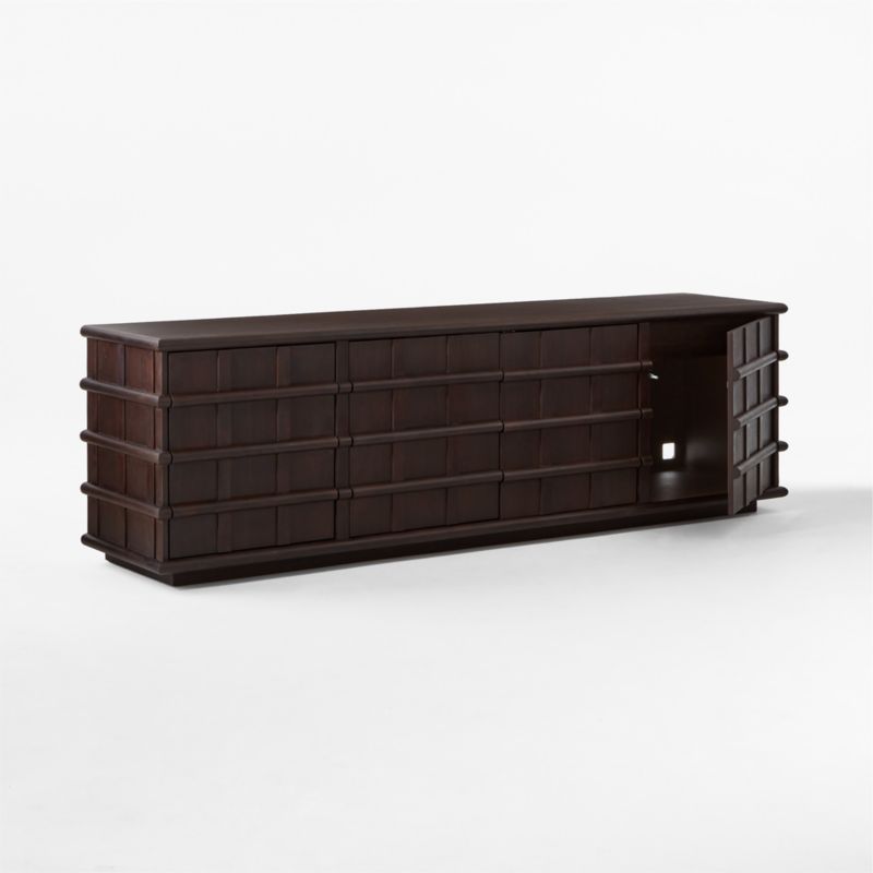 Alpena 90" Dark Acacia Wood Credenza - image 7 of 12