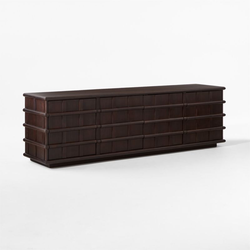 Alpena 90" Dark Acacia Wood Credenza - image 6 of 12