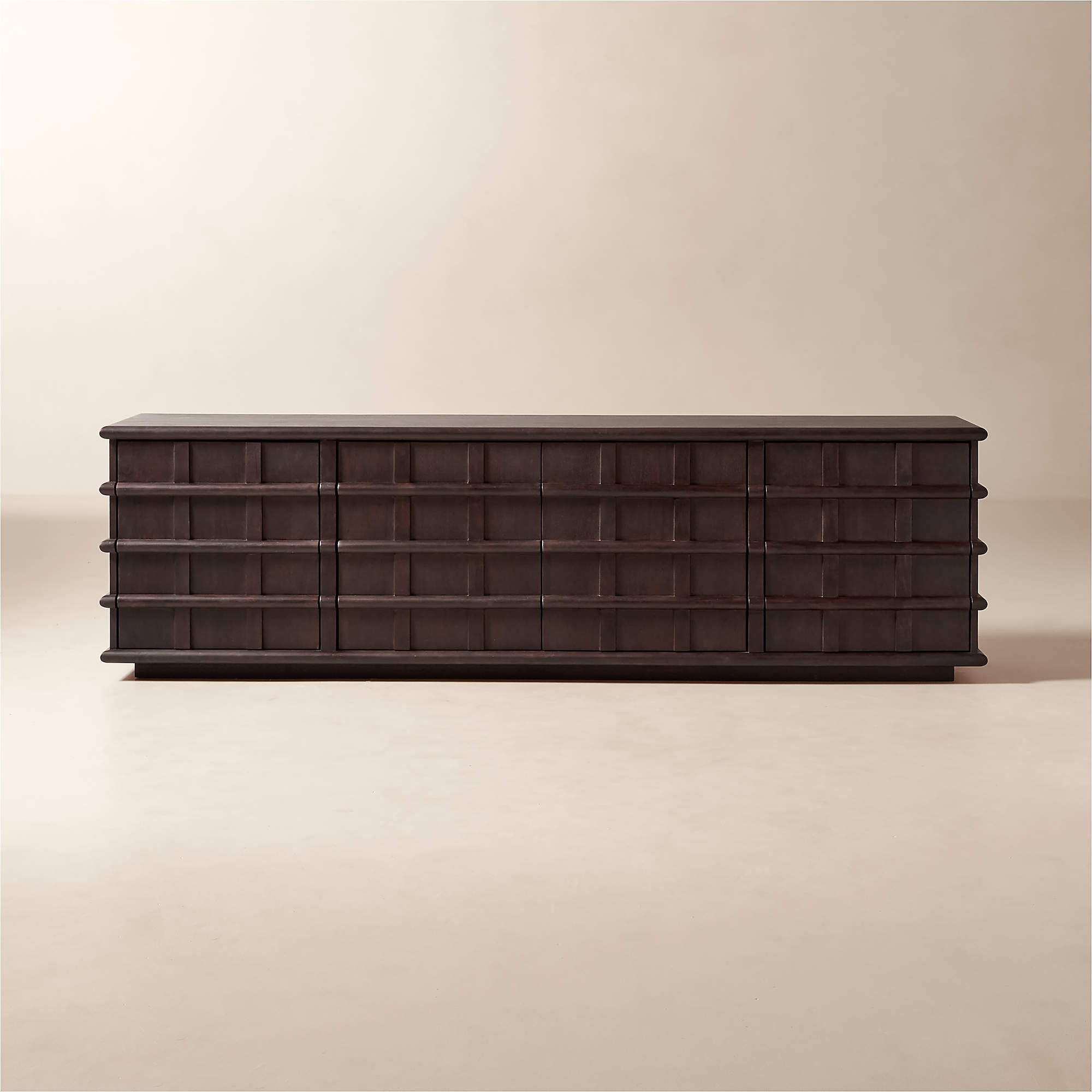 Alpena Dark Acacia Wood Credenza 90" + Reviews CB2 Canada