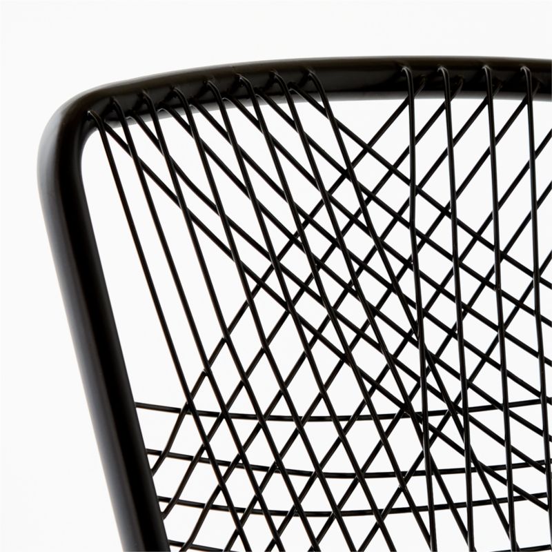 Alpha Black Metal Chair + Reviews | CB2