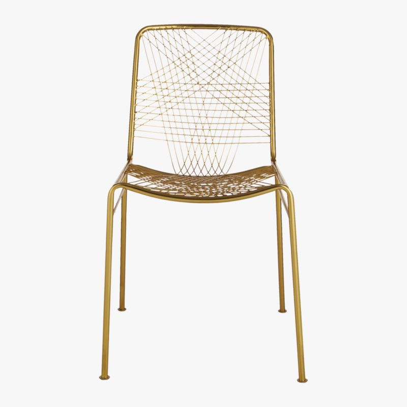 Alpha Brass Metal Chair - image 6 of 15