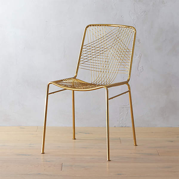 Cb2 alpha outlet brass chair