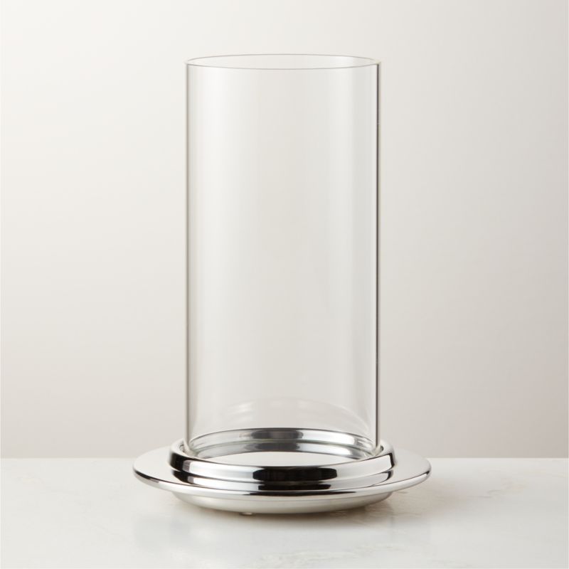 View Alta Stainless Steel and Glass Hurricane Candle Holder by Gianfranco Frattini details