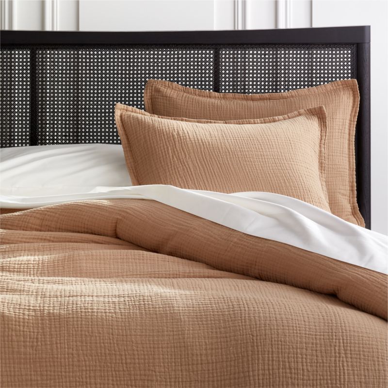 View Alto Organic Cotton Camel King Duvet Cover details