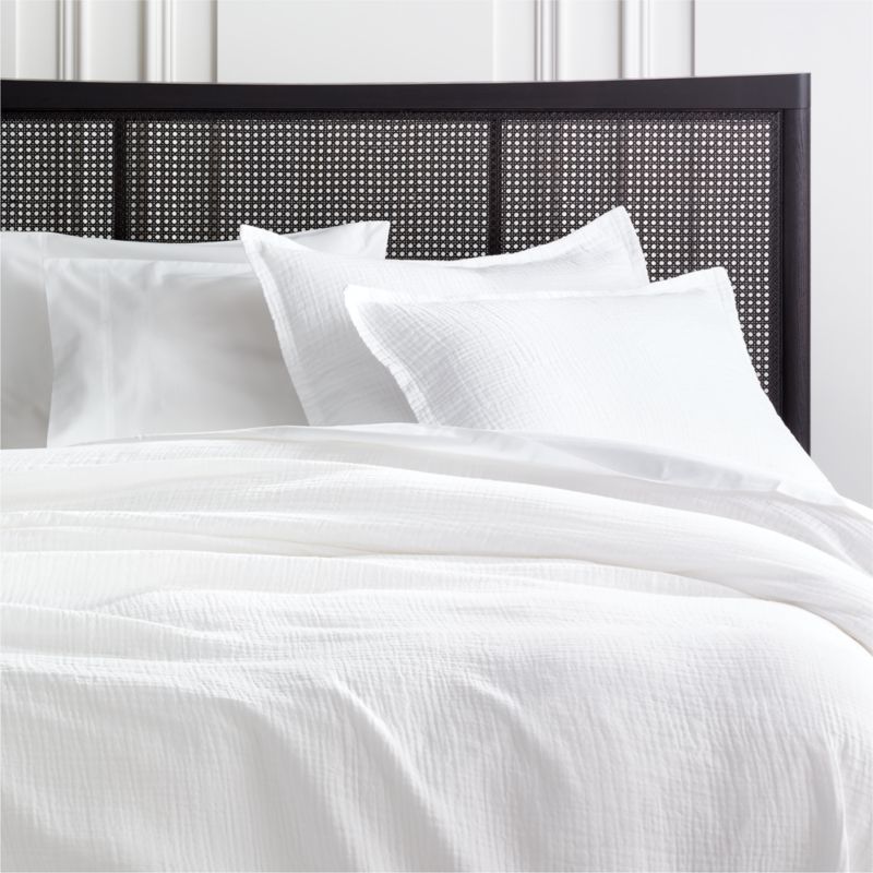 View Alto Organic Cotton Gauze White King Duvet Cover details
