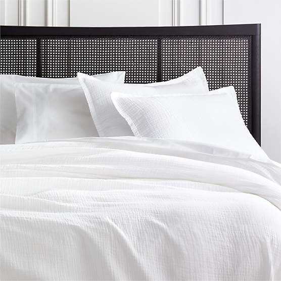 Alto Organic Cotton White Full/Queen Duvet Cover