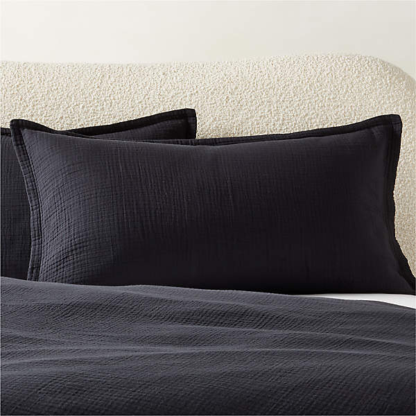 Black king size pillow 2024 shams