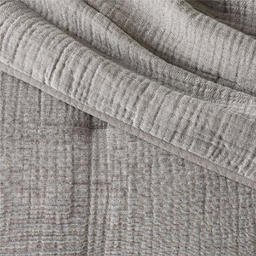 Alto Grey Organic Cotton Full/Queen Quilt