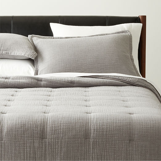 Alto Grey Organic Cotton Full/Queen Quilt