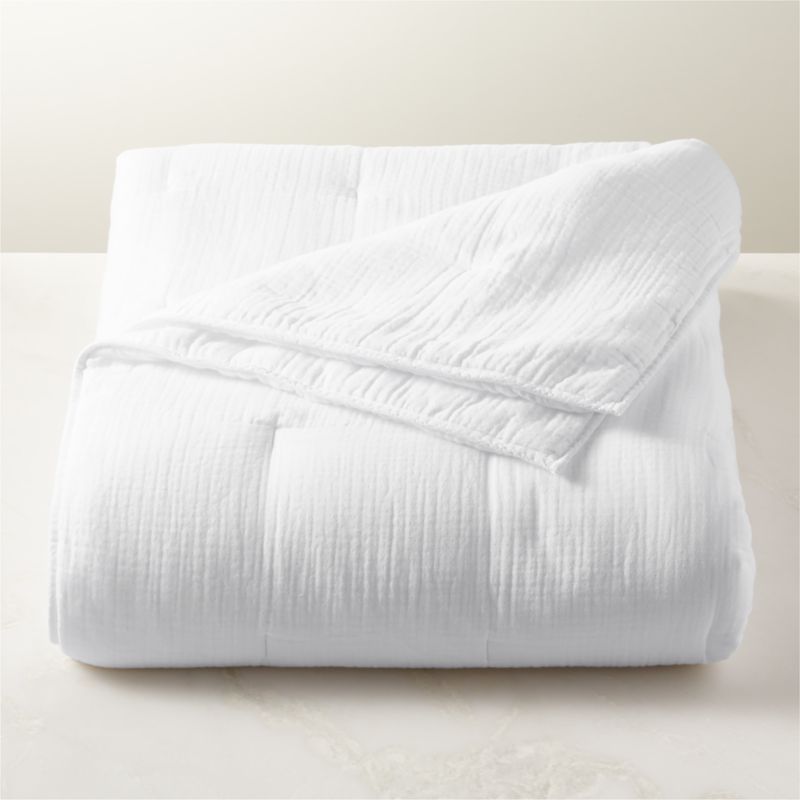 Alto White Organic Cotton Full/Queen Quilt - image 2 of 6