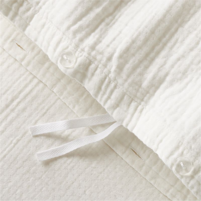 Alto Organic Cotton Warm White King Duvet Cover - image 2 of 3