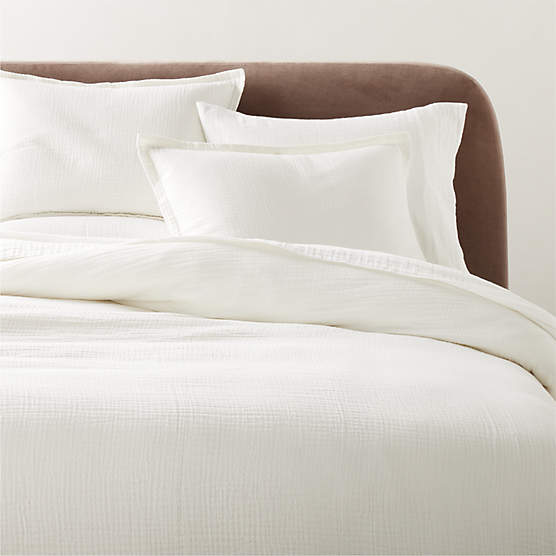 Alto Organic Cotton Warm White Full/Queen Duvet Cover