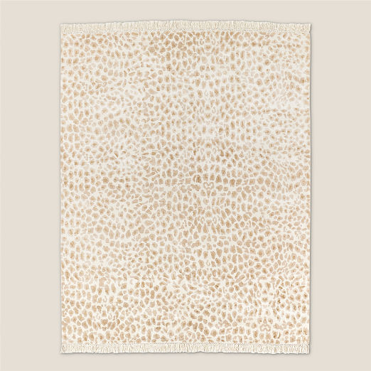 Altra Handloomed Warm White with Taupe Viscose Area Rug 9'X12'