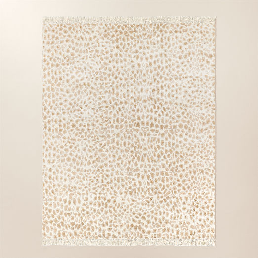 Altra Handloomed Warm White with Taupe Viscose Area Rug 8'X10'