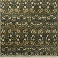Alvina Hand-Knotted Green New Zealand Wool Rug Swatch 12"x12"