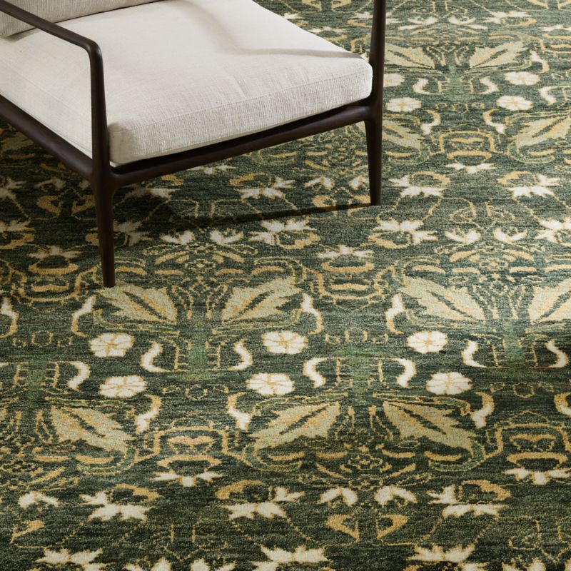 Alvina Hand-Knotted Green New Zealand Wool Area Rug 8'x10' - image 2 of 4