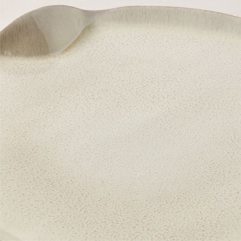 Alvize Round Grey Ceramic Serving Platter with Crackle Glaze - image 2 of 4